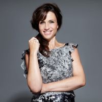 Petra Mede getting ready for Eurovision
